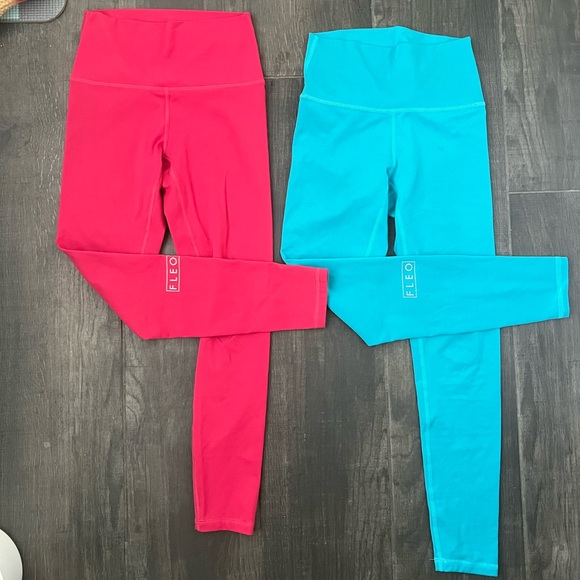 Fleo Pants - Fleo Pink and Blue Leggings